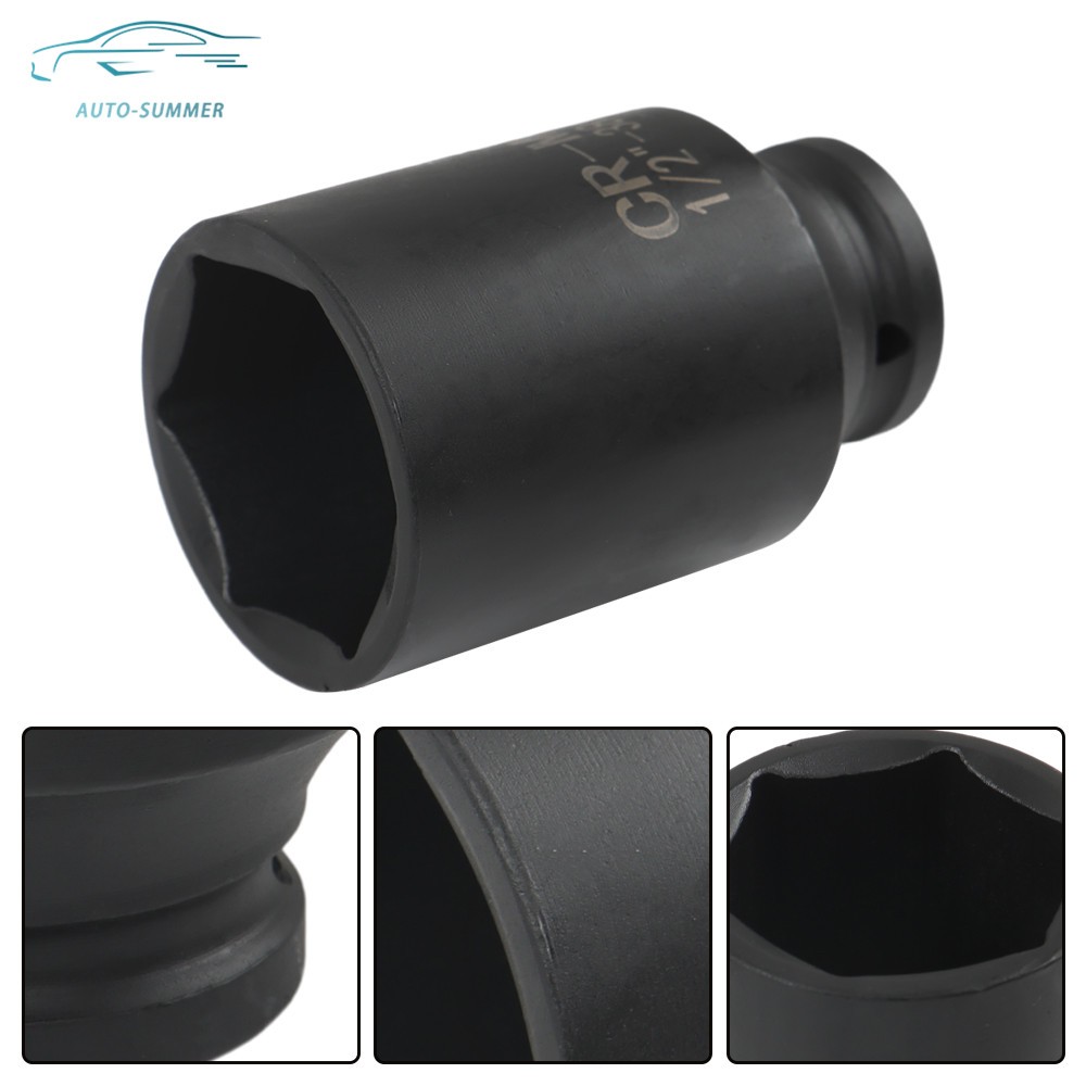 1/2" Drive Metric Axle Hub Nut Socket 9pcs 29-38mm Deep Impact Socket Tool Kit