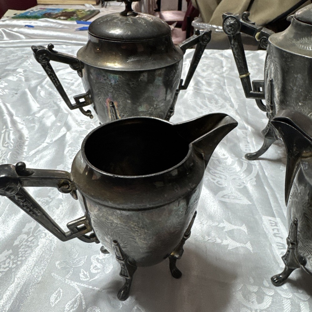 Meriden B. Company tea set 1877