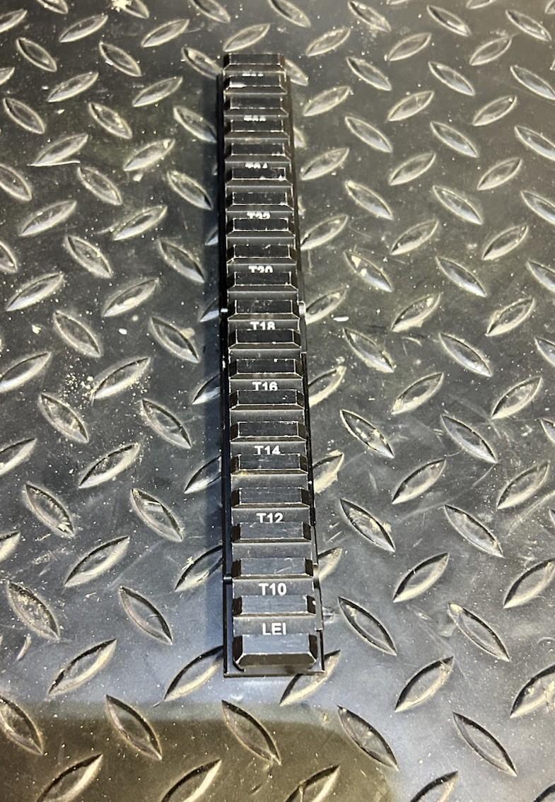 Genuine L85 SA80 A2 Picatinny Rail dovetail adapter - LEI Good Condition