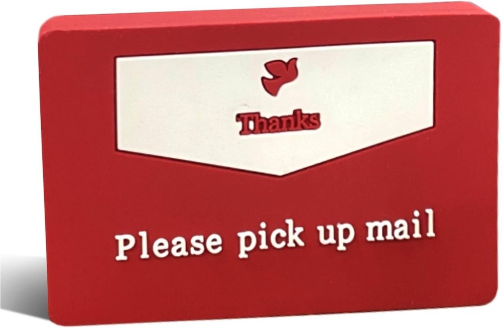 YeeBeny Mailbox Flag with Bright Red Background - Outgoing Mail Rectangle