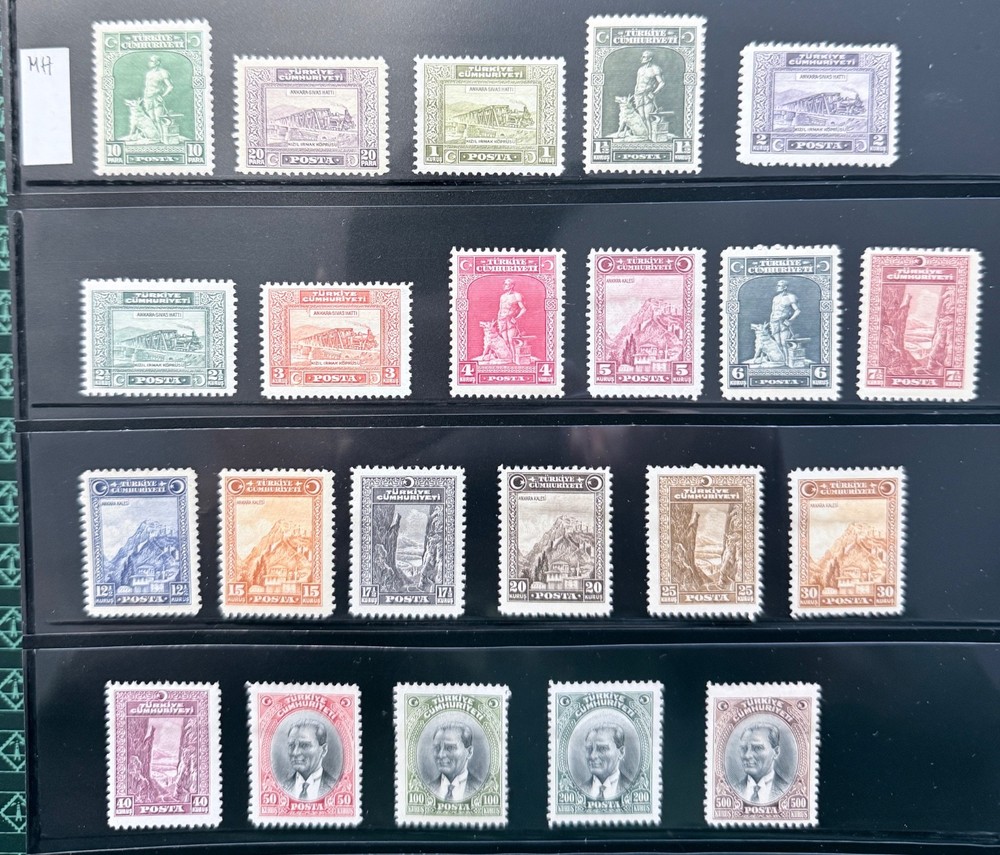1930 TURKEY STAMPS COMPLETE MINT HINGED SET