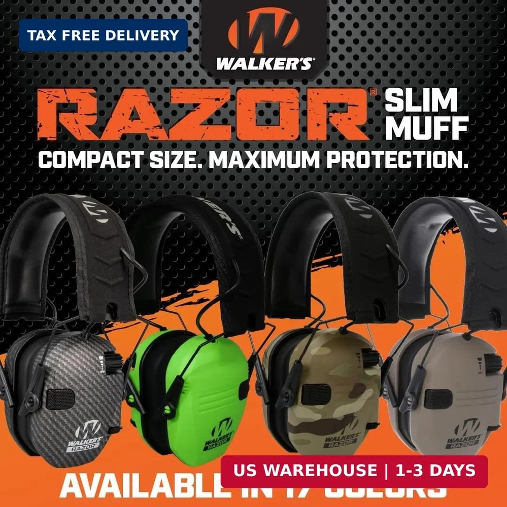 Walker's Razor Slim Electronic Muff