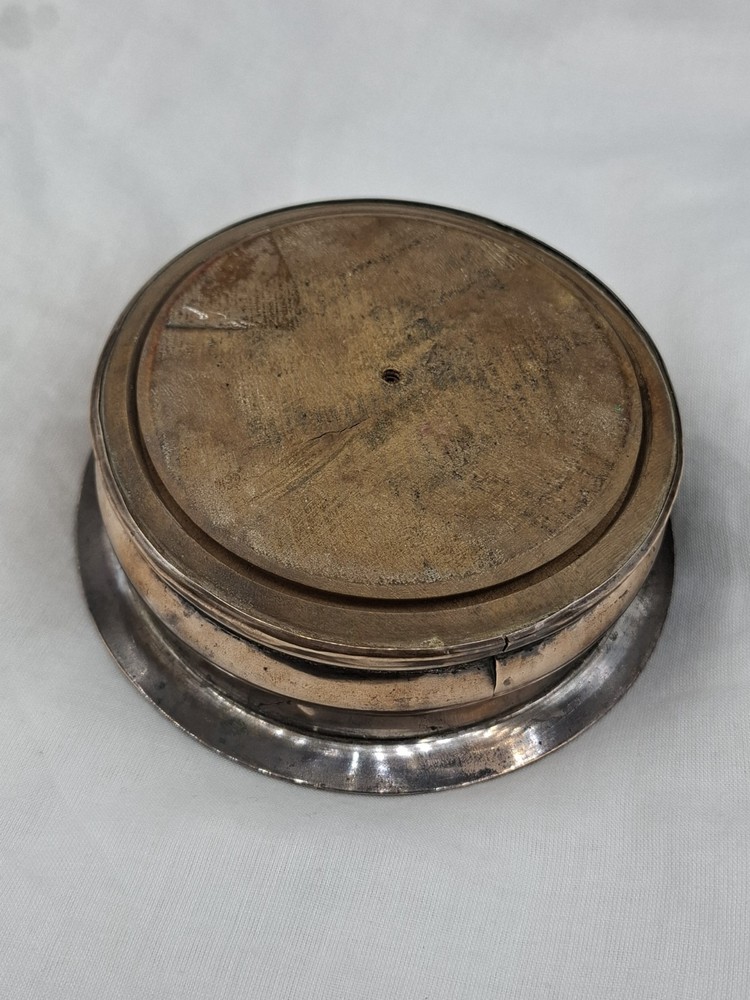 Pair of Antique Copper Wine Coasters