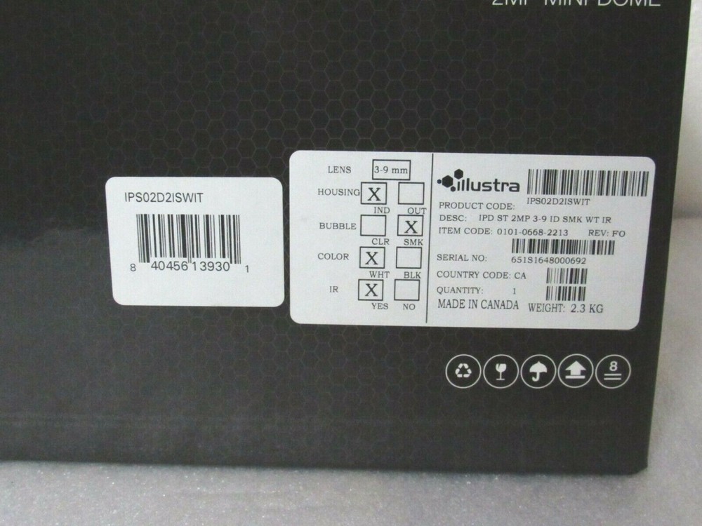 American Dynamics IPS02D2ISWIT Illustra Pro Mini-Dome Indoor Camera [CTA]