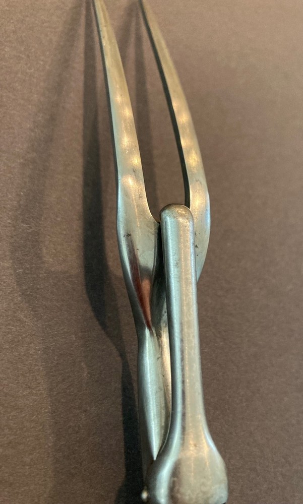 1847 Rogers Bros Ancestral 1924 Silverplate Carving Set Knife & Sharper & Fork!