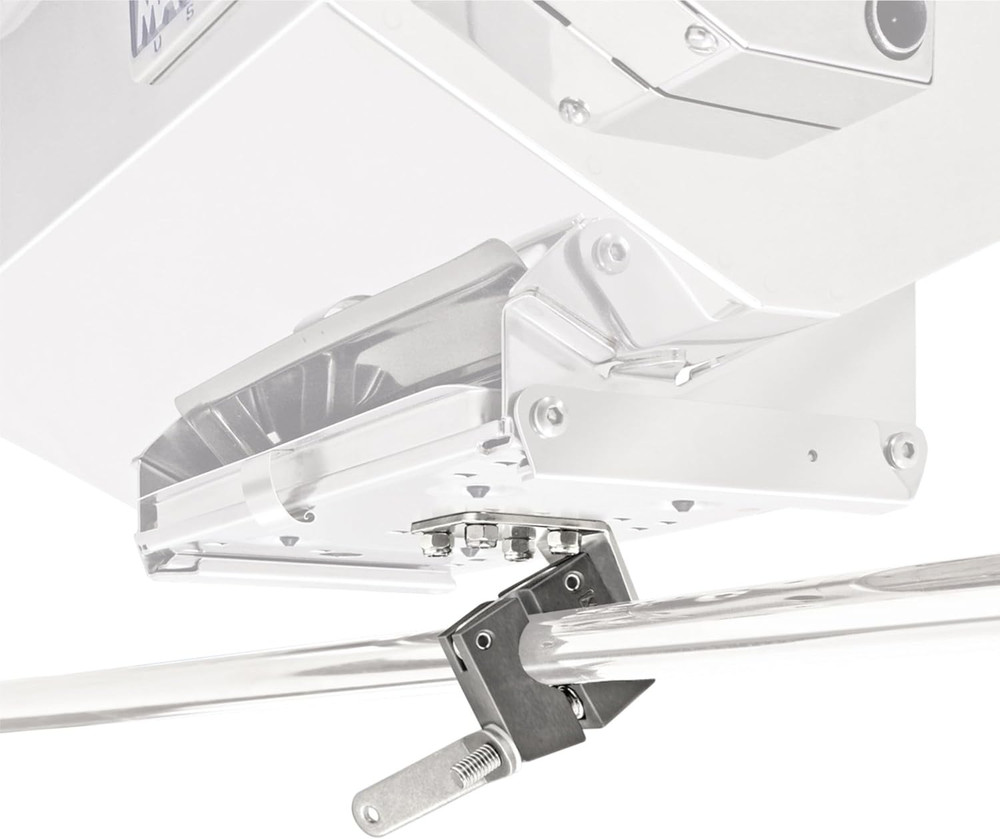 T10-380 Single Mount for  Rectangular Grill and Fillet Table round Rail Mount |