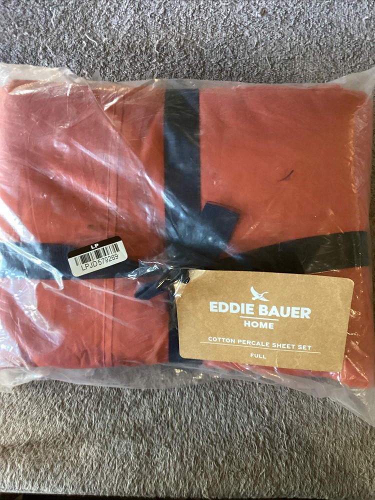 Eddie Bauer Home Cotton Percale Sheet Set Full BBIN