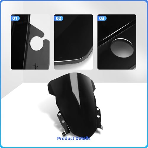 Motorcycle Windshields For Daytona 660 Windscreen Baffle Wind Deflectors
