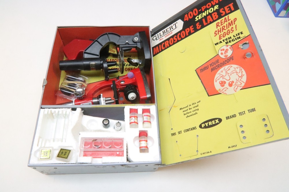 Gilbert Microscope and Lab Set - Original Metal Case, Microscope, ex scope 13022