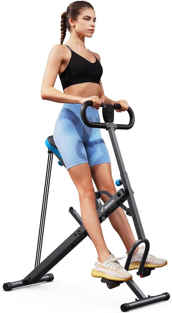 Squat Machine, R07 2 in 1 Squat Rowing Machine, Easy Setup & Foldable