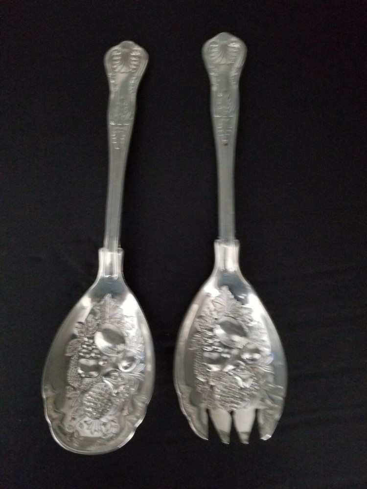 F.B.Rogers Italy, FBR 14,Silverplate, Solid Salad Set