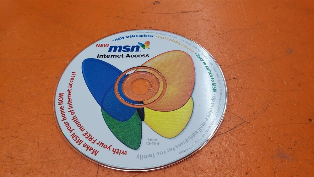 ⭐️⭐️⭐️⭐️⭐️ Vintage MSN Internet Access CD-ROM 1995-2000