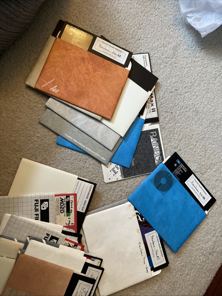 Color Computer 5.25” Floppy Disk Lot Untested, Sold As-is