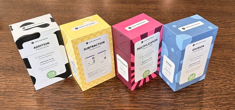 Think Tank Math Addition Subtraction Multiplication Division Set