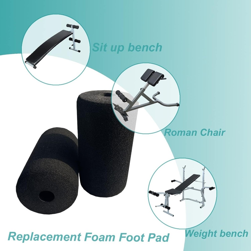 High-Density Foam Replacement Pads for Weight Bench & Gym Equipment - 2 Pack