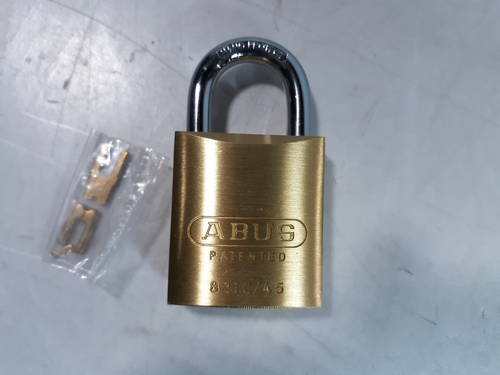 ABUS 83/45 IC-Padlock Solid Brass NANO PROTECT Shackle Patented