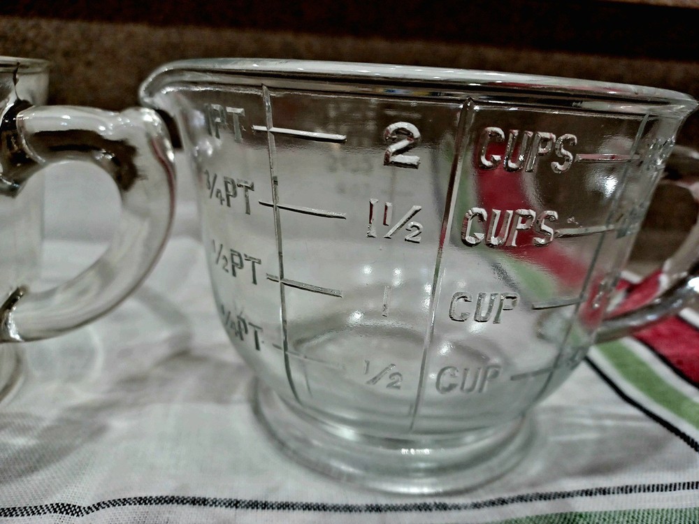 Antique Mixing Pitcher Measuring Cup Made By SPRY.