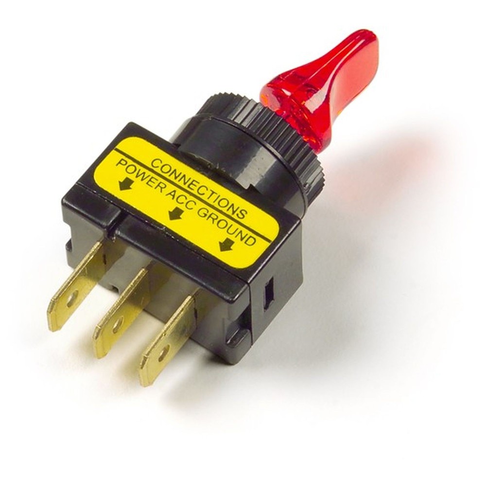 Grote 82-1909 Toggle On/Off  D/Bill 20 Amp Red