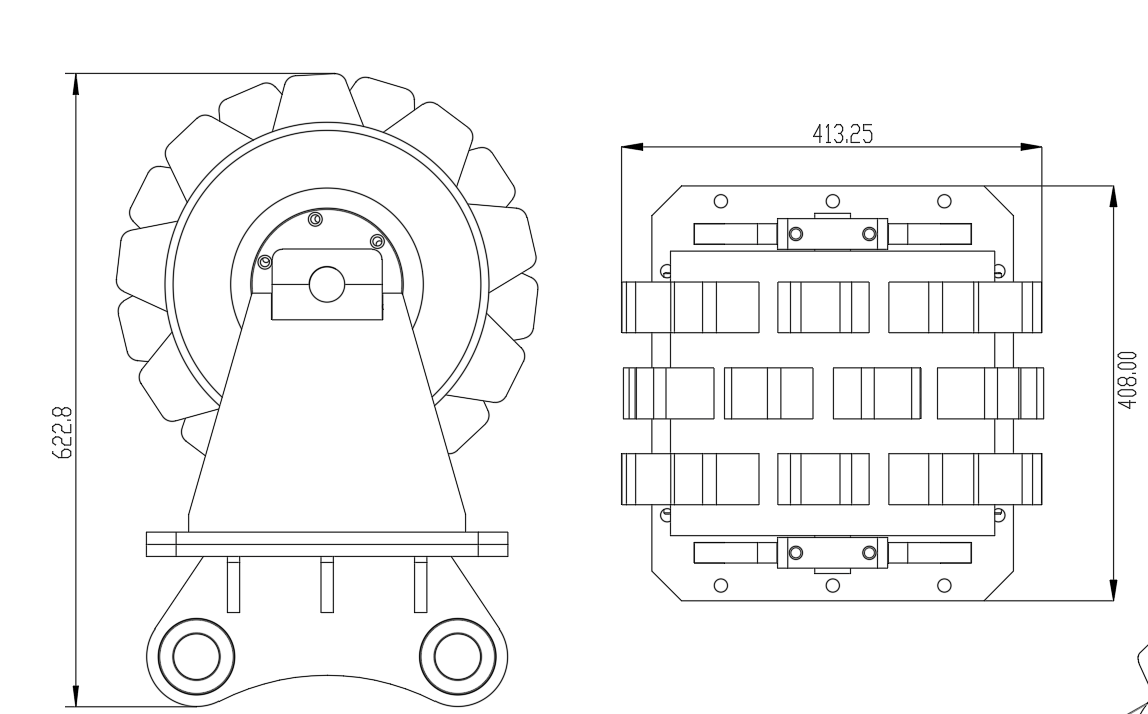 Heavy Equippment 305 Compaction Wheel Attacment Fits CAT Excavator Sales in USA