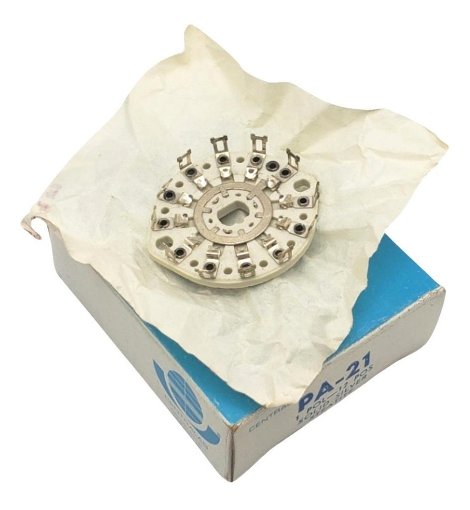 Centralab PA-21 Solid Silver Steatite Section 1 Pole 12 Position