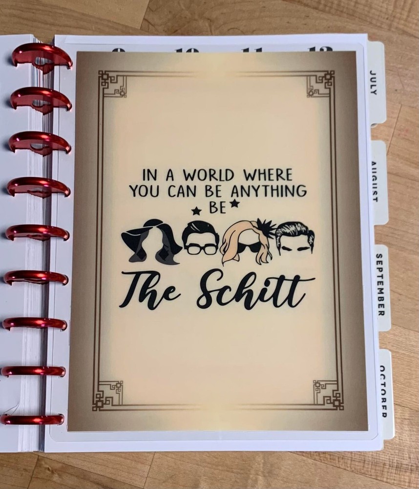 Schitt's Creek Inspired Two-Sided Dashboard for use w Classic Happy Planner~