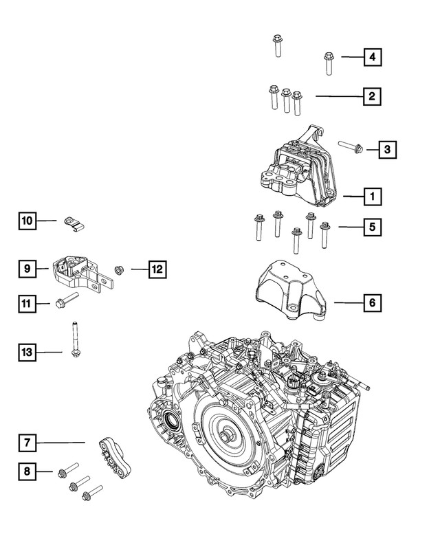 Genuine Mopar Lock Nut Mounting 6510214AA