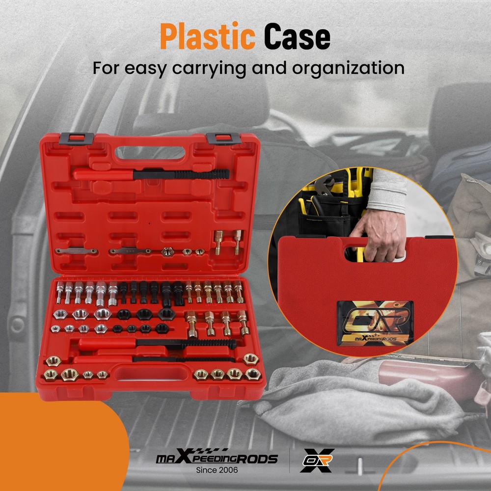 56x Thread Restorer Kit, Rethread Repair Tool UNC UNF & MetricThread Chaser Kits