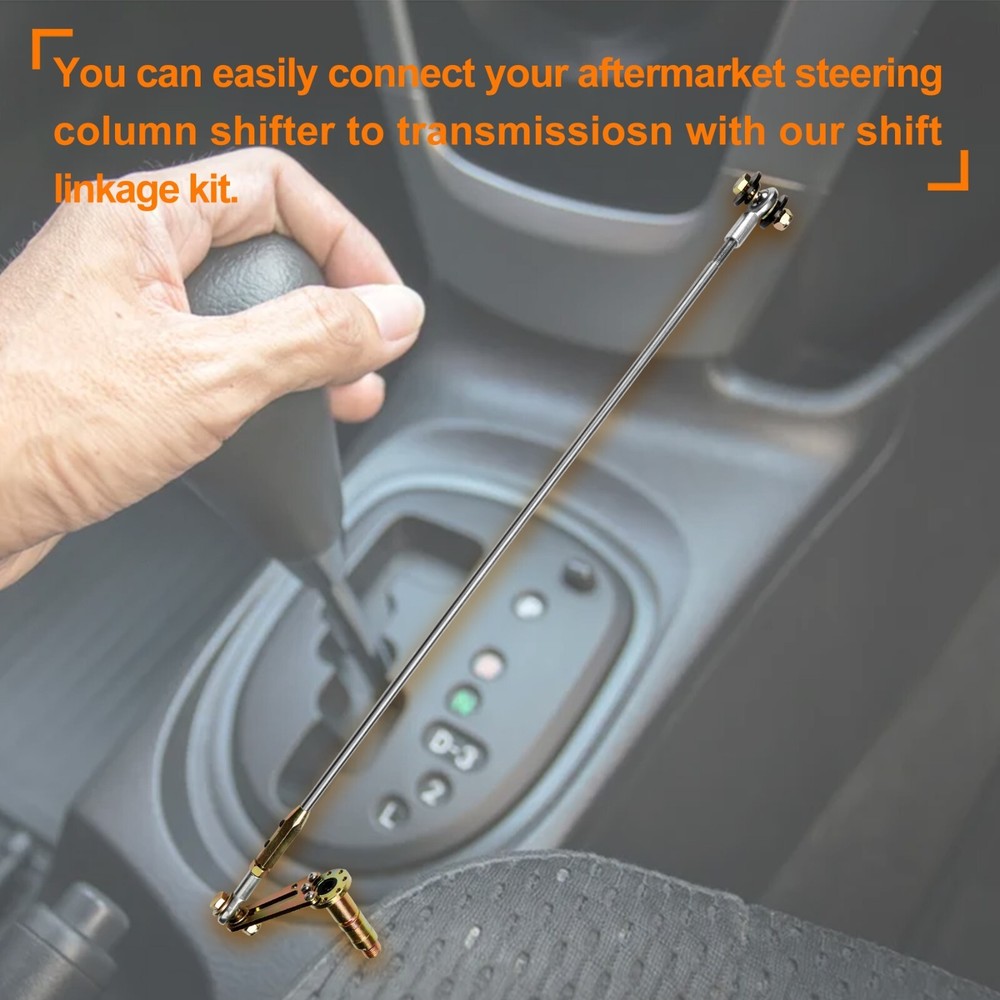 ACA-1807 21" Adjustable Column Shift Linkage Kit for AOD Ford Transmission