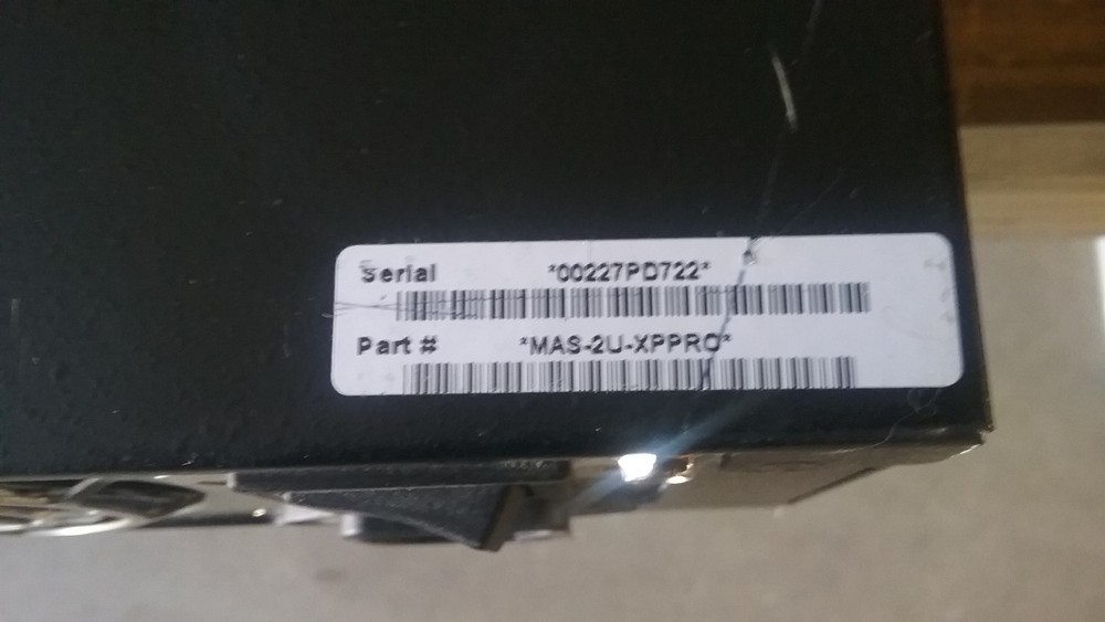 TOSHIBA MAS-2U-XPPRO Voice Mail Server / MEDIA APPLICATION SERVER
