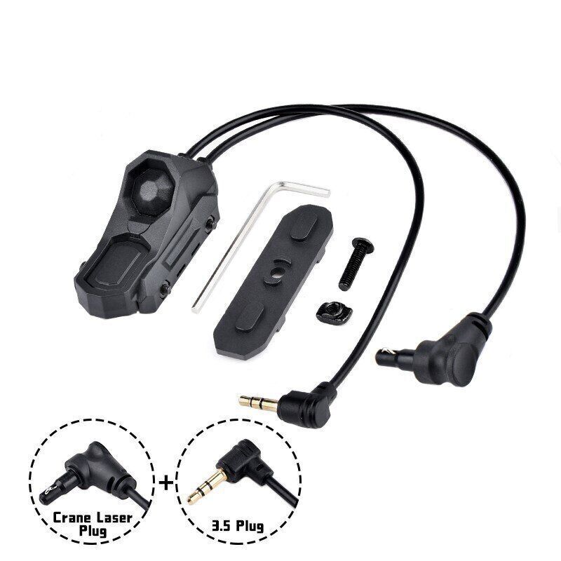 Tactical Flashlight Remote Dual Pressure Switch PEQ DBAL MAWL ModButton Control
