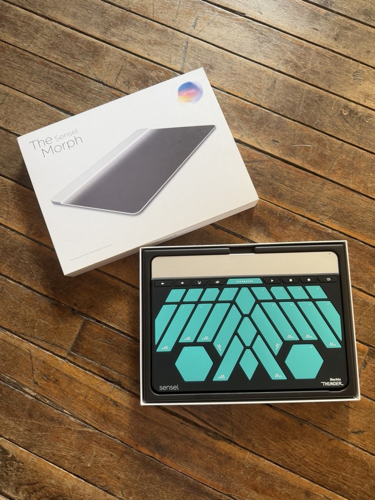 Sensel Morph MIDI Controller Buchla Thunder and Video Editing Overlay Bluetooth