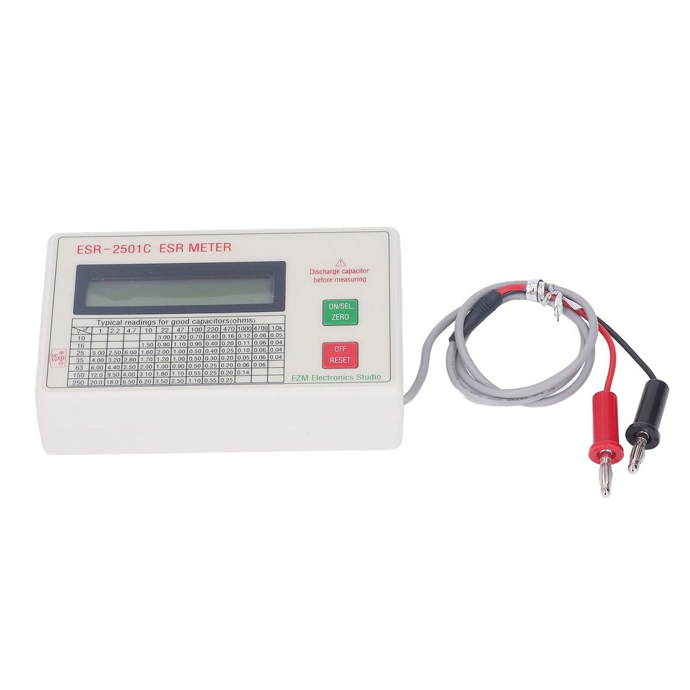 Handheld Capacitor Tester High Accuracy Smart Shutdown Function ABS