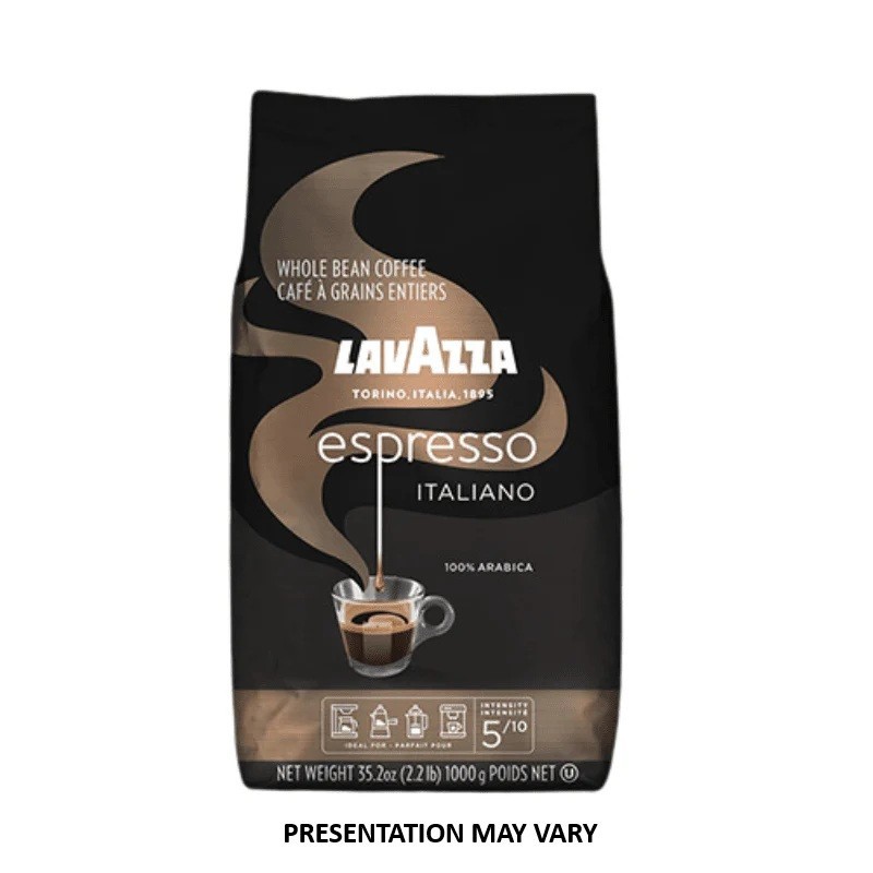 2 BAGS Lavazza Espresso Whole Bean Coffee, Medium Roast, 100% Arabica, 2.2 Lb ea