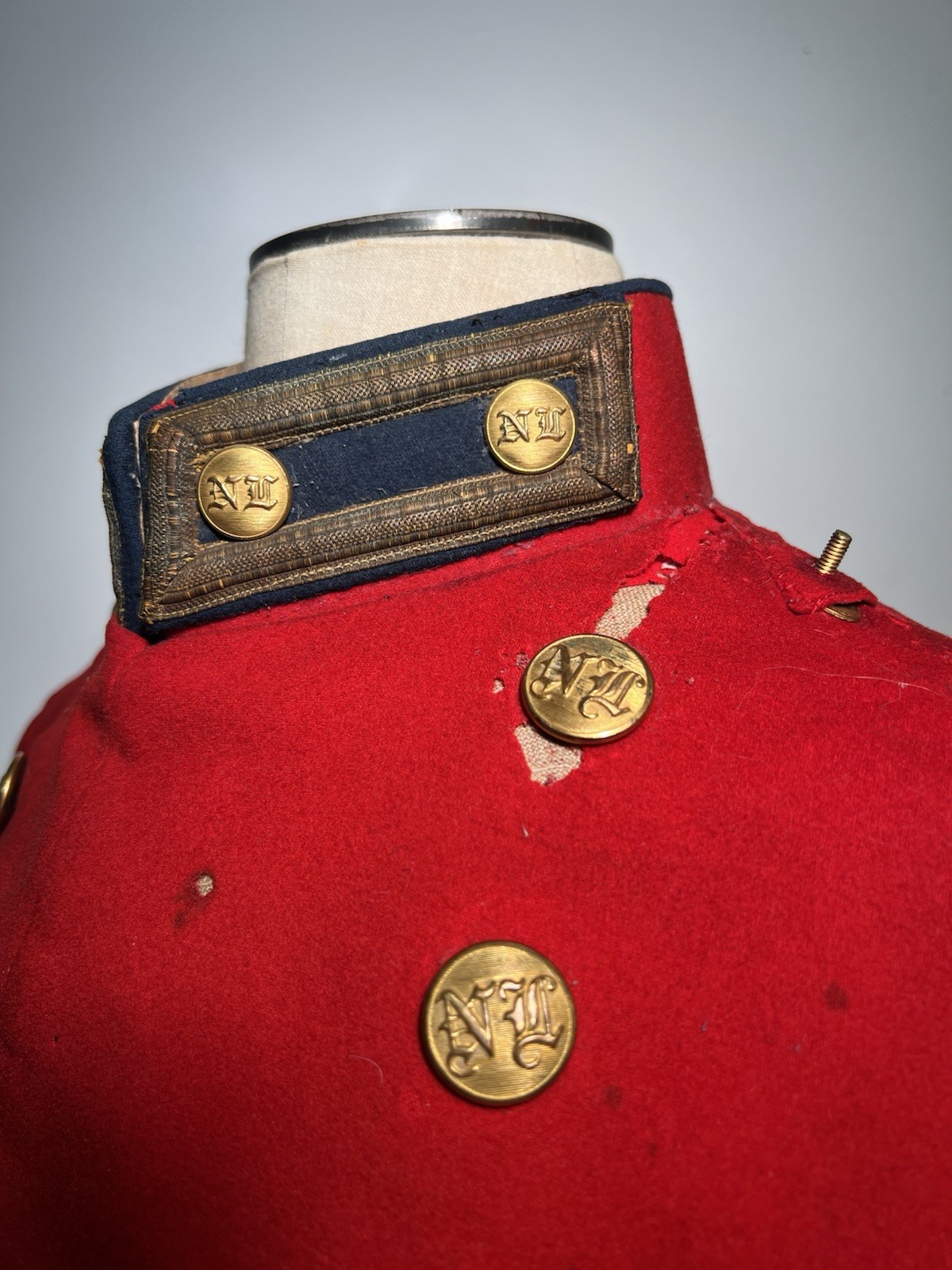 ORIGINAL NAMED Indian Wars Boston Militia National Lancers Unform Tunic Pants