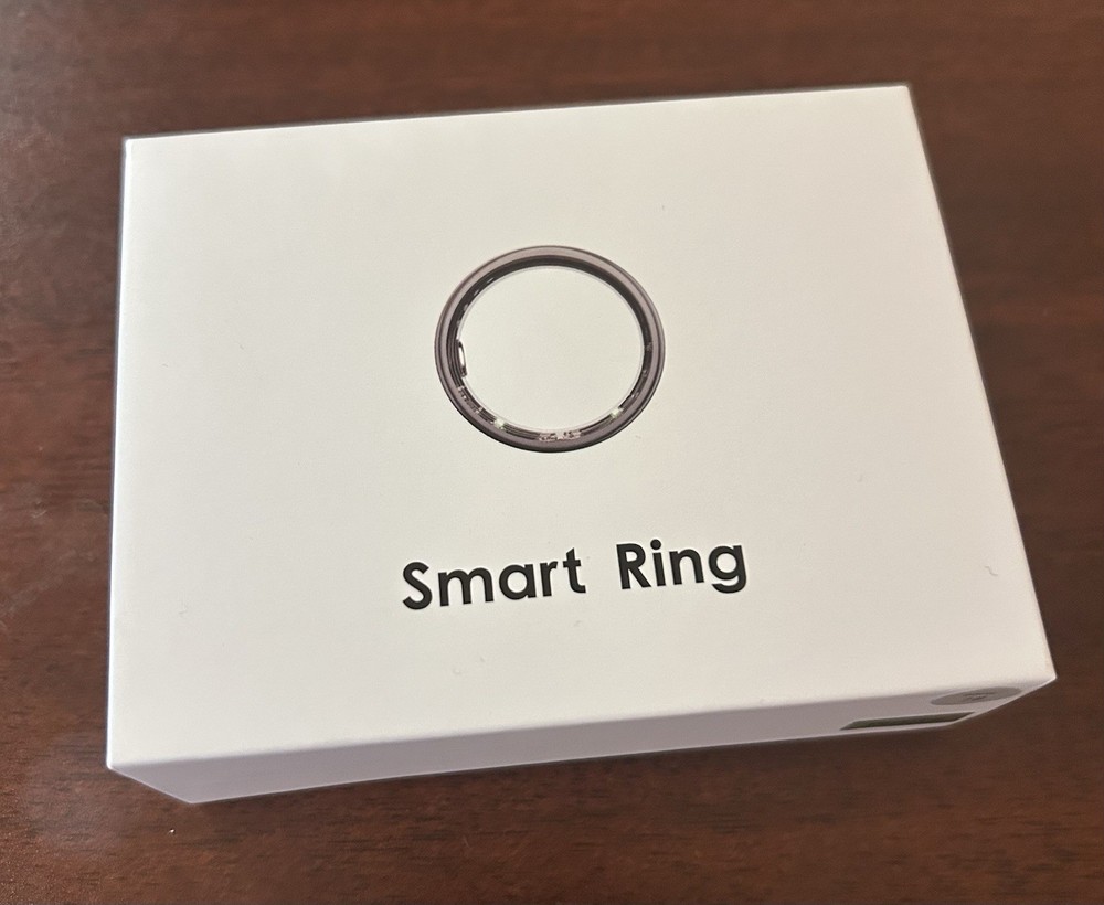 QRing R03+ Smart Ring Activity Tracker Silver Size 7 Water-Resistant