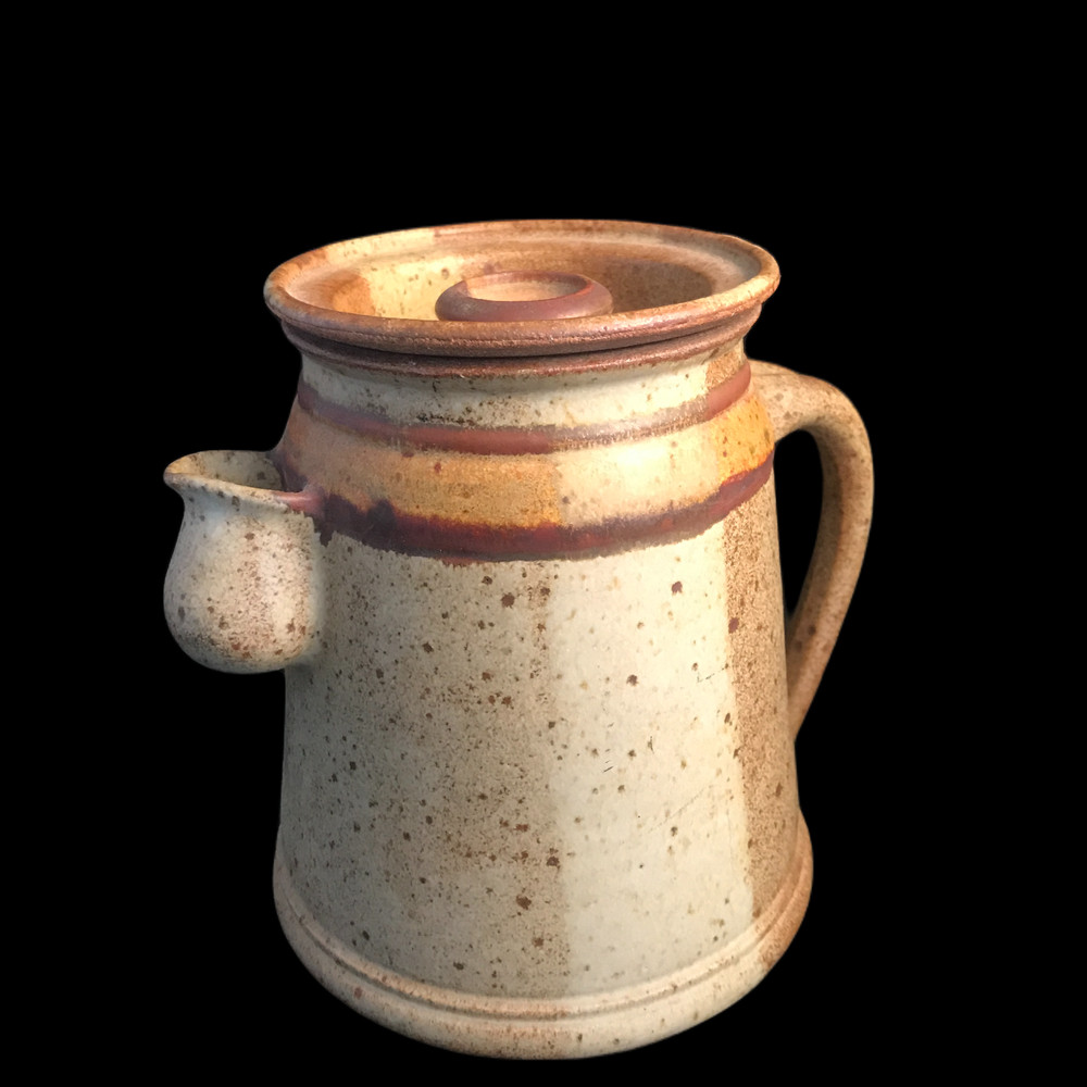 Studio Art Pottery Tea Pot, signed