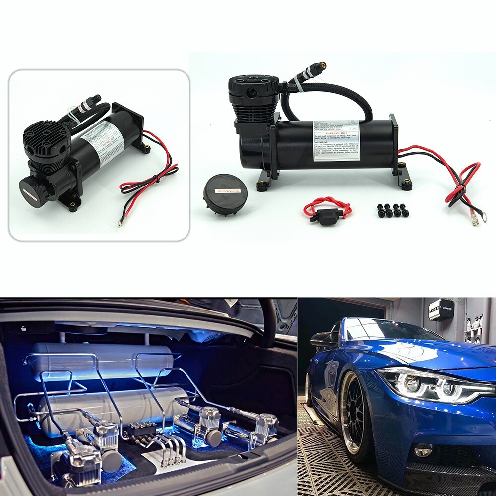 Air Suspension Compressor/ Pump DC 12V 480c MAXPOWER 200 PSI OUTLET 3/8 NPT