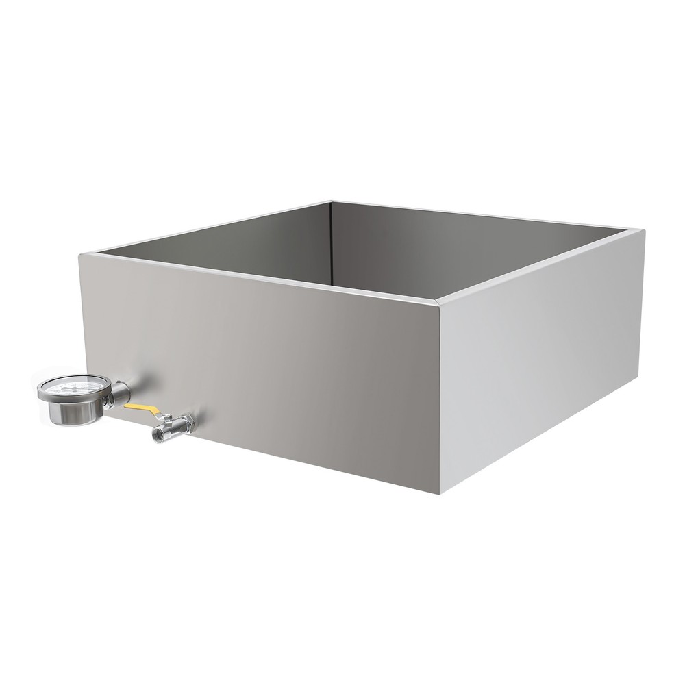 Maple Syrup Evaporator Pan,Stainless Maple Syrup Boiling Pan w/Valve&Thermometer