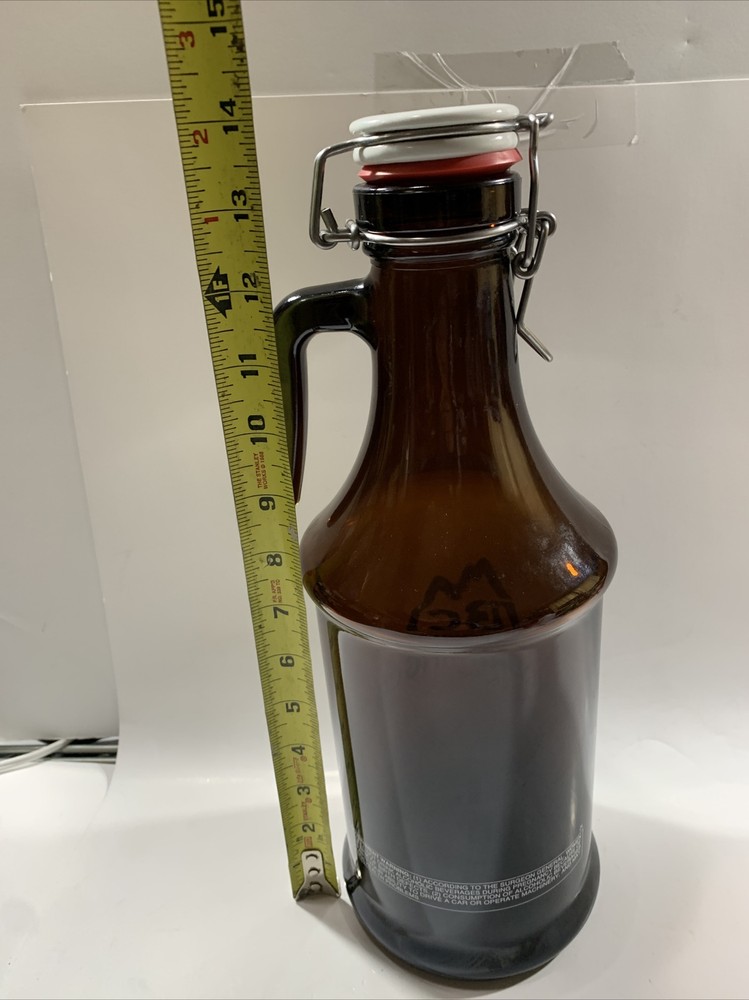 VAIL Brewing co Empty 2 L Amber Beer Bottle w Cap , EMPTY BOTTLE