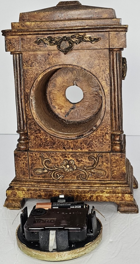 Marble Effect Resin Clock - Works With Battery