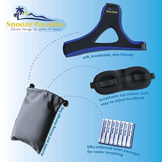 Snooze Paradise Premium Chin Strap- Advanced Jaw Strap Support