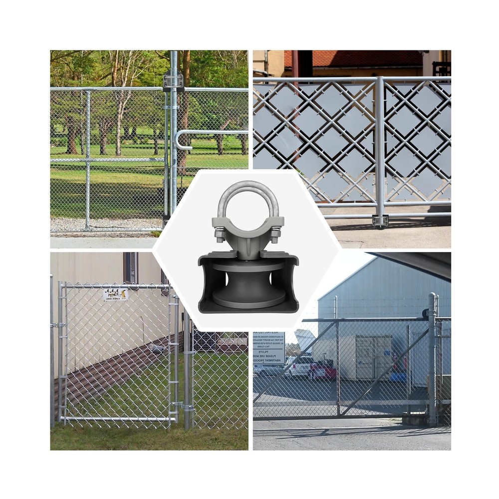 Nylon Cantilever Roller, 2-3/8"(2-1/2") Round Gate Frame 4" Round Post Chain ...