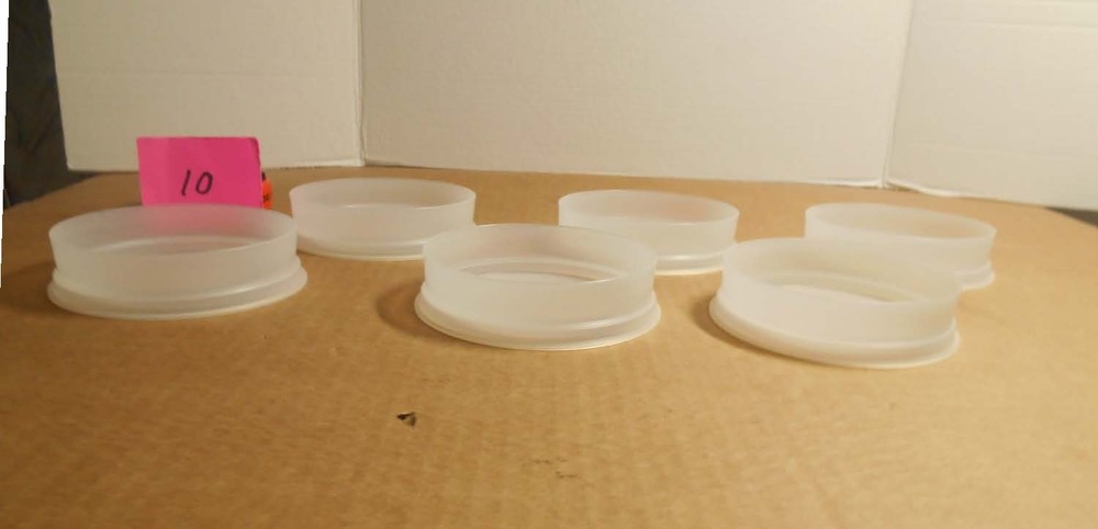 Tupperware 6 Small Hamburger Storage Containers 882 P10