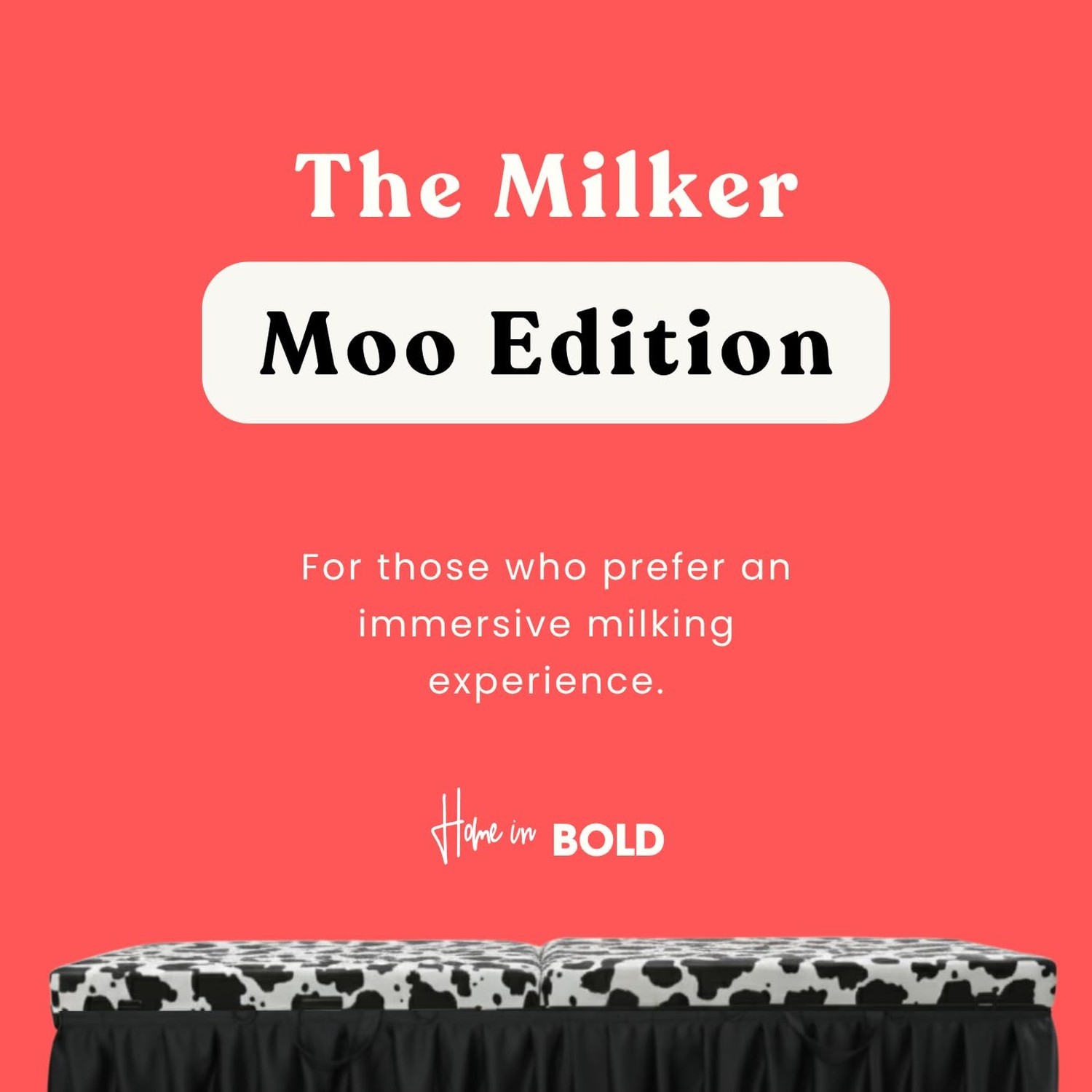 The MILKER: MOO Edition Milking Massage Table with Glory Hole & Privacy Curta...