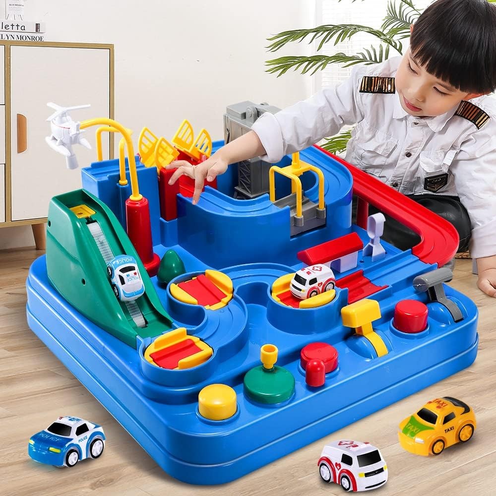 Race Track Car Toys for Kids 3 4 5 6 Years Old - City Adventures Set for Boys ..
