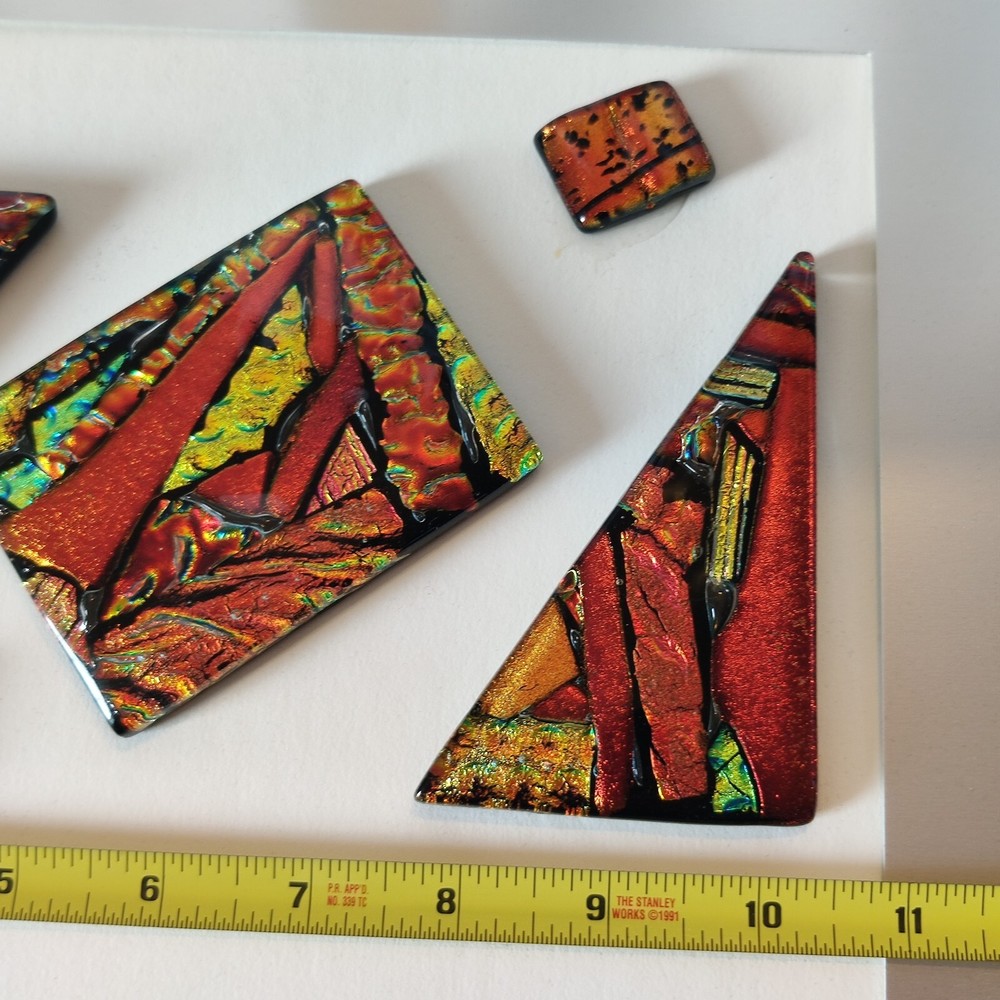 Multicolor Ammolite On Mat For Framing Wall Art