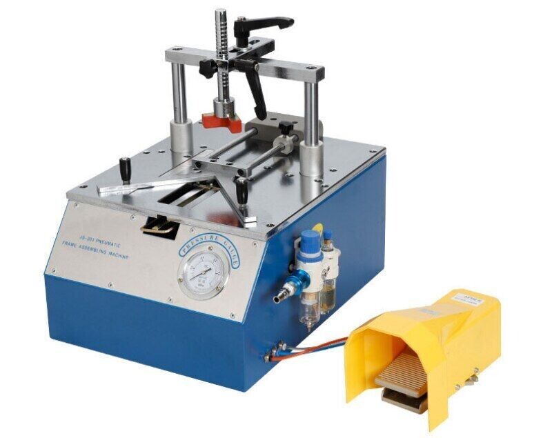 Bench-Top Type Picture Frame Underpinner Desktop Pneumatic Nail Angle Machine