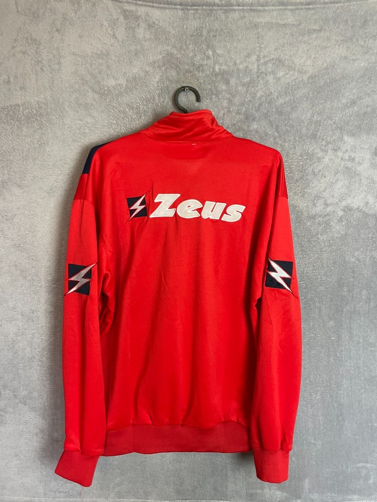 Crotone Training Jacket With Zipped Red Zeus Polyester Mens Size L