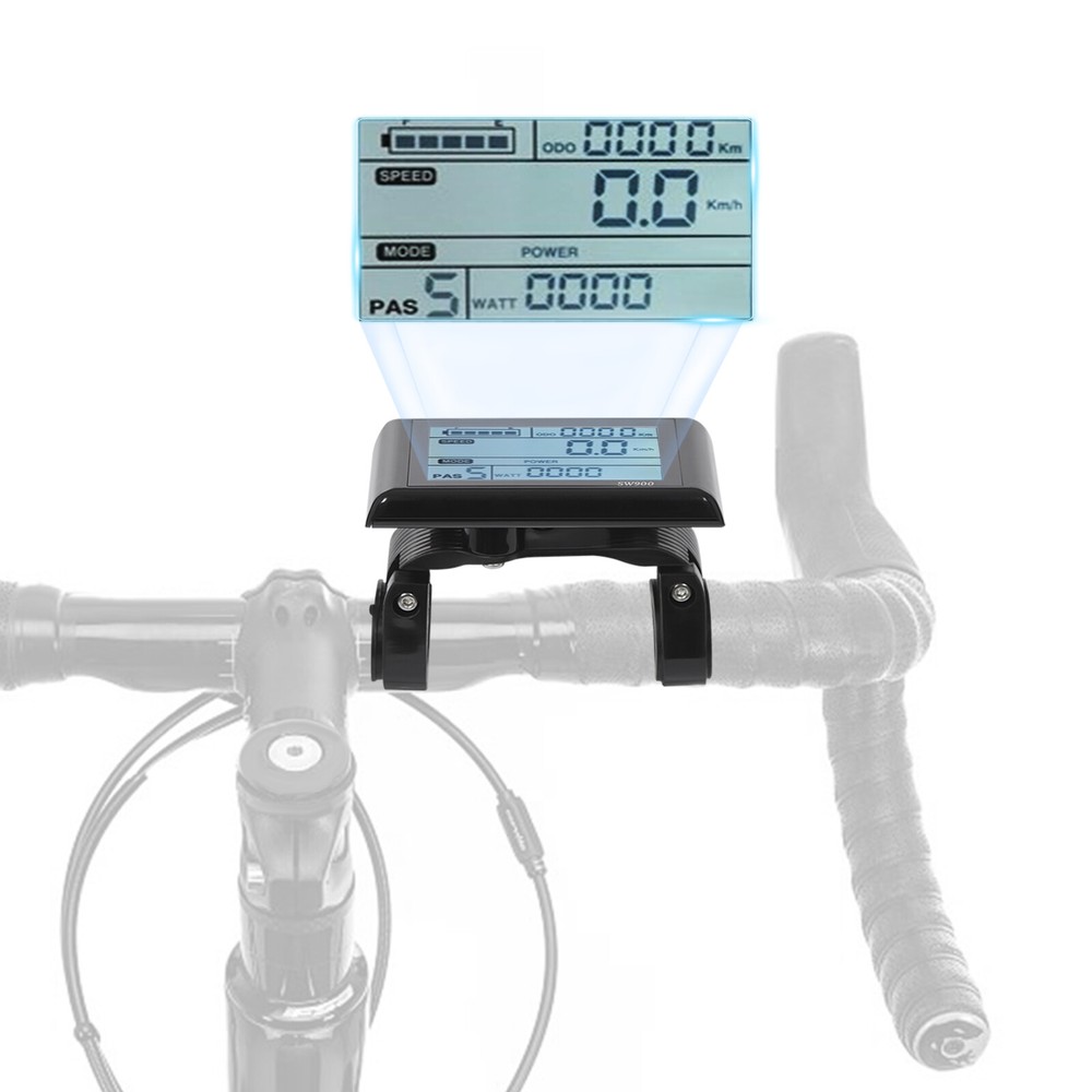 Electric Bicycle Display Screen E-Bike LCD Display Screen Rectangle 10*6cm