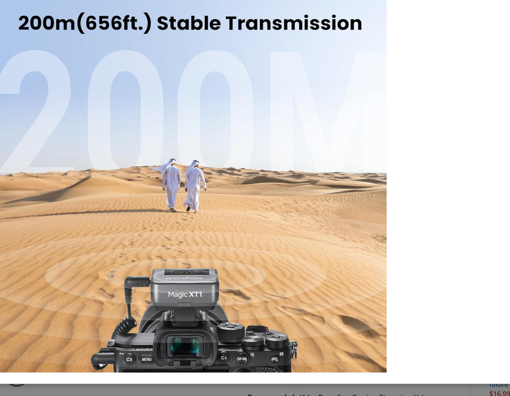 GODOX Magic XT1 Touchscreen Wireless Lavalier Microphone for Camera/Android/iPho